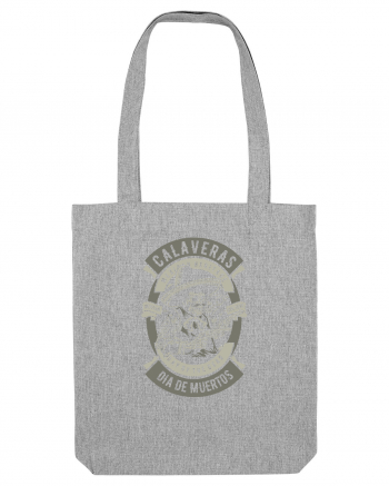 Dia De Muertos Gringo Skull Heather Grey
