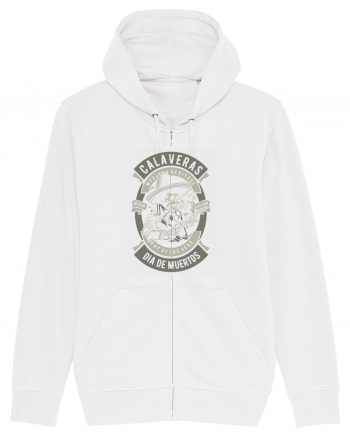 Dia De Muertos Gringo Skull White