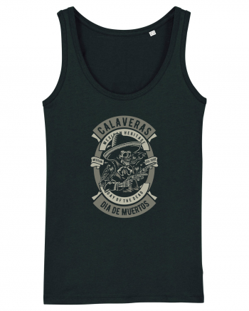 Dia De Muertos Gringo Skull Black