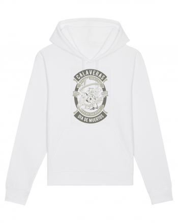 Dia De Muertos Gringo Skull White