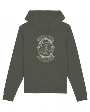 Dia De Muertos Gringo Skull Khaki