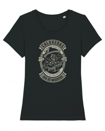 Dia De Muertos Gringo Skull Black