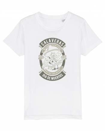 Dia De Muertos Gringo Skull White