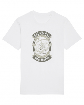 Dia De Muertos Gringo Skull White