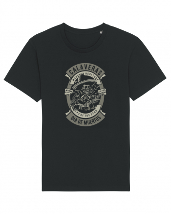 Dia De Muertos Gringo Skull Black