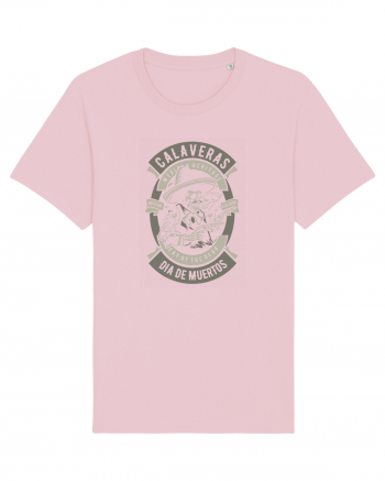 Dia De Muertos Gringo Skull Cotton Pink