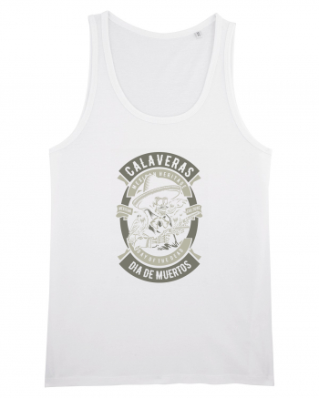 Dia De Muertos Gringo Skull White