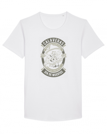 Dia De Muertos Gringo Skull White