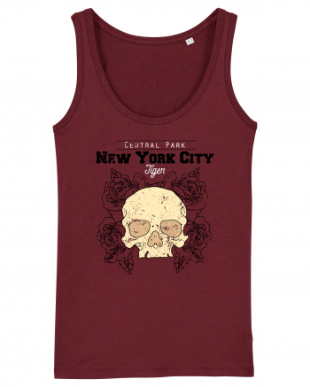New York City Skull Burgundy