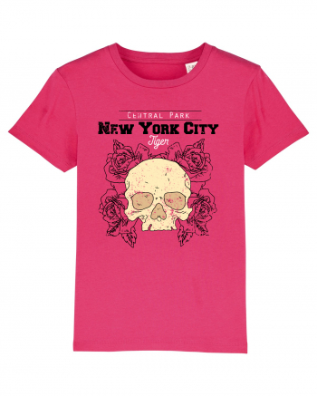New York City Skull Raspberry