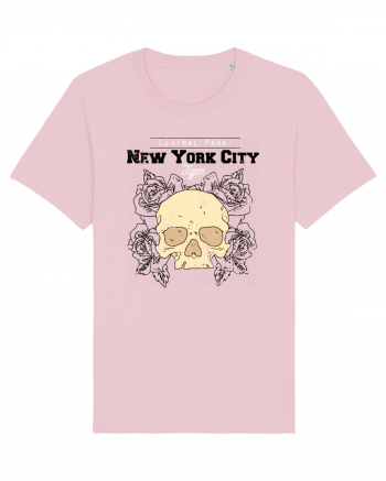 New York City Skull Cotton Pink