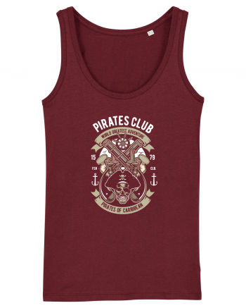 Pirates Caraibe Skull Burgundy