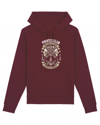 Pirates Caraibe Skull Burgundy