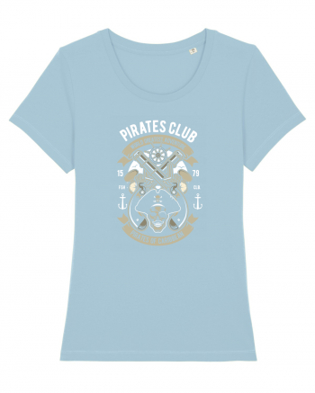 Pirates Caraibe Skull Sky Blue