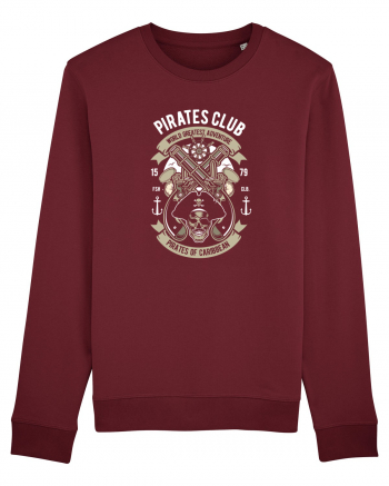 Pirates Caraibe Skull Burgundy