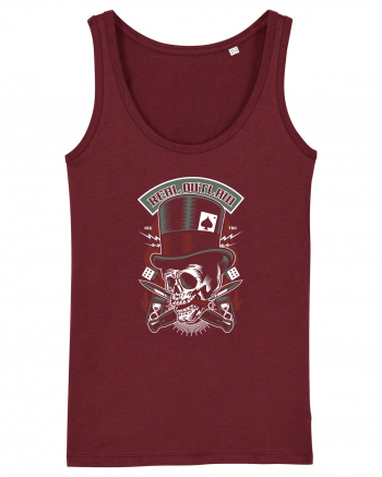 Real Outlaw Skull Burgundy