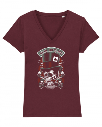 Real Outlaw Skull Burgundy