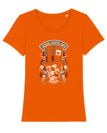 Real Outlaw Skull Bright Orange