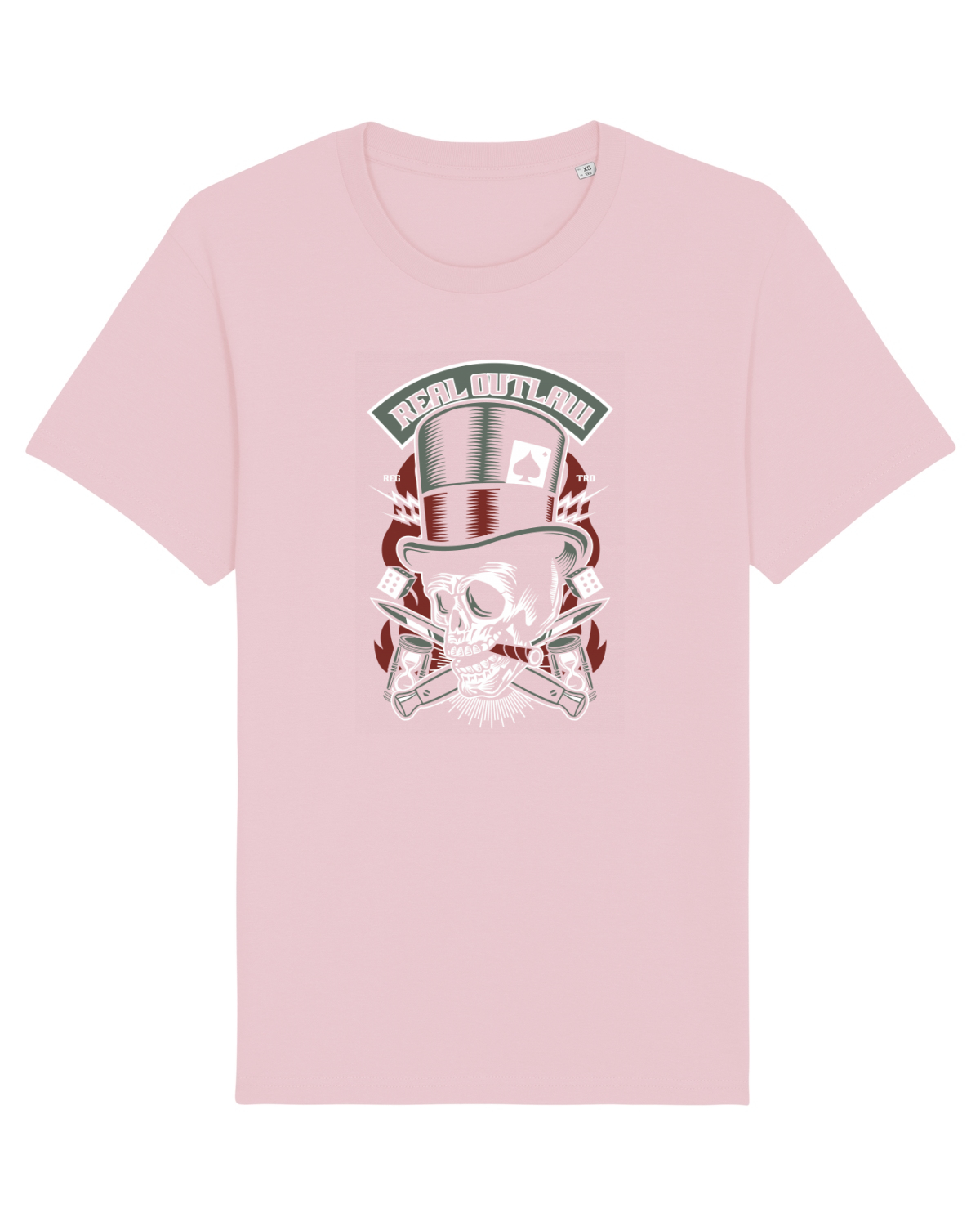 Tricou mânecă scurtă Unisex Rocker Cotton Pink