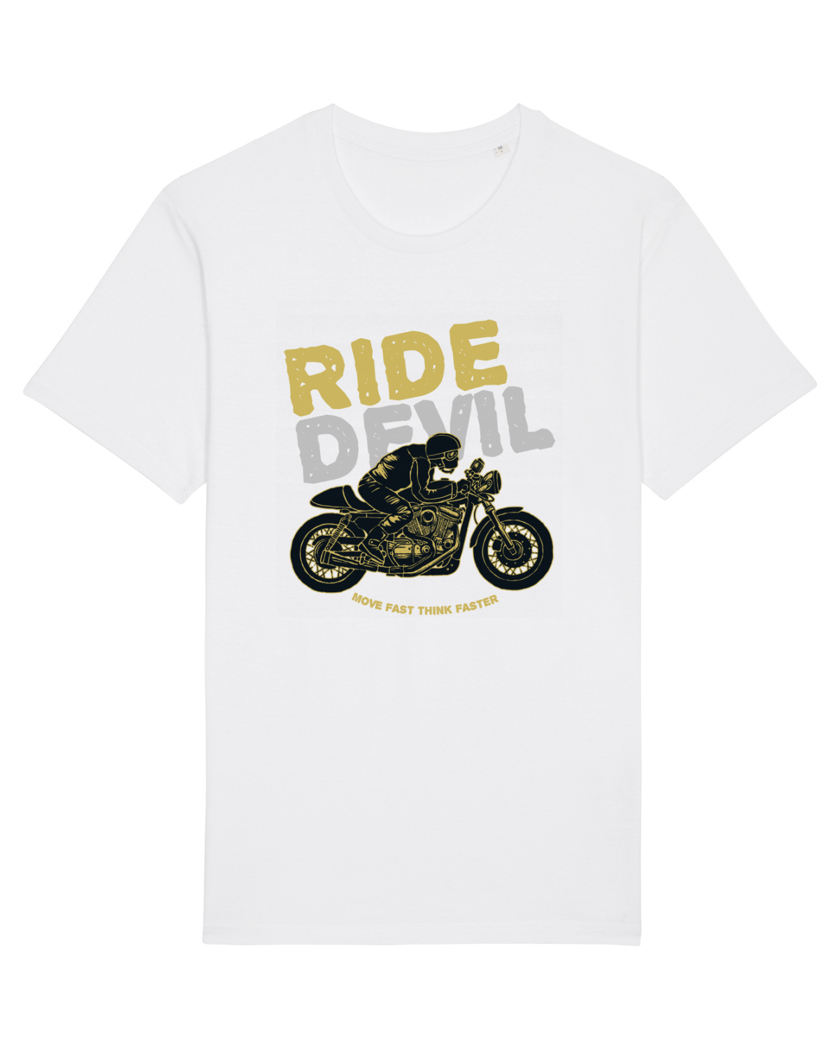 Tricou mânecă scurtă Unisex Rocker White