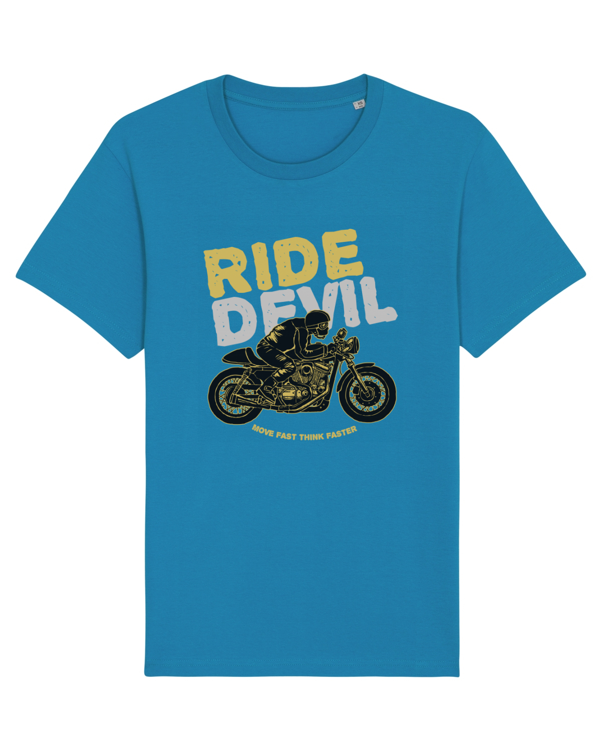 Tricou mânecă scurtă Unisex Rocker Azur