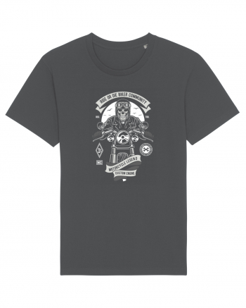 Ride or Die Biker Skull Anthracite