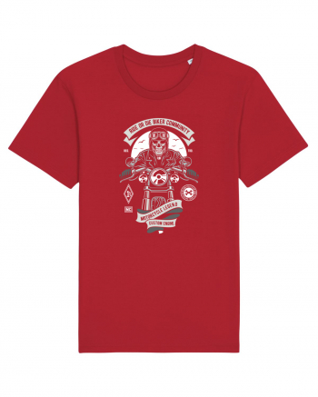 Ride or Die Biker Skull Red