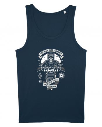 Ride or Die Biker Skull Navy