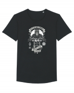 Ride or Die Biker Skull Tricou mânecă scurtă guler larg Bărbat Skater