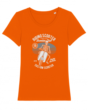 Scooter Skull Bright Orange