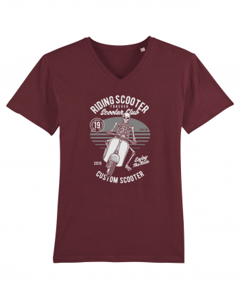 Scooter Skull Burgundy