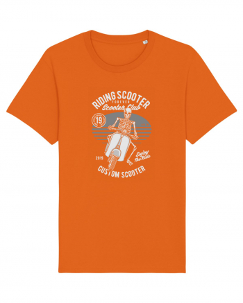 Scooter Skull Bright Orange