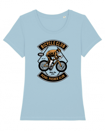 Skull Bicycle Skeleton Sky Blue