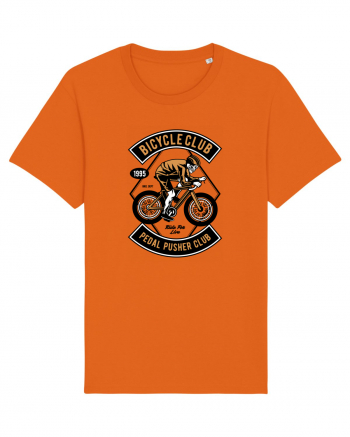 Skull Bicycle Skeleton Bright Orange