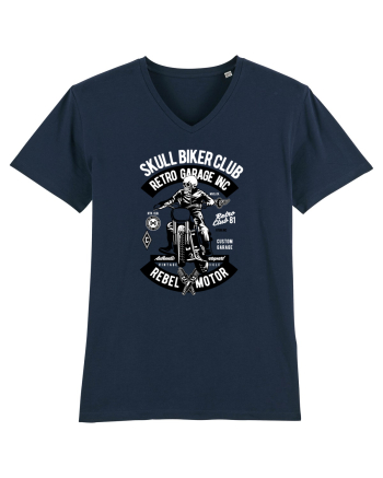 Biker Club Skeleton French Navy