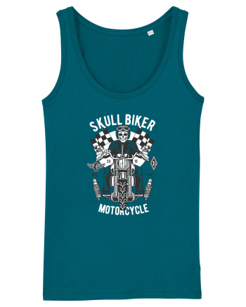 Skull Biker Race Ocean Depth
