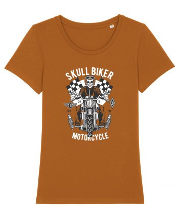 Skull Biker Race Roasted Orange