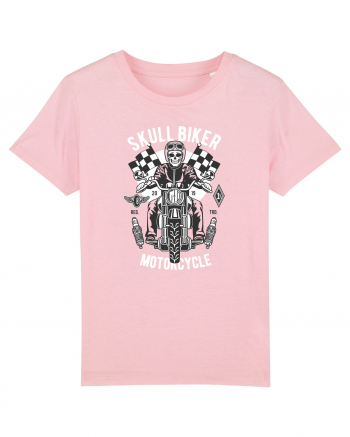 Skull Biker Race Cotton Pink