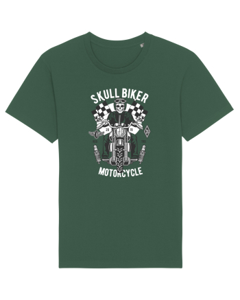 Skull Biker Race Bottle Green
