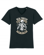 Skull MMA Fighter Tricou mânecă scurtă guler V Bărbat Presenter