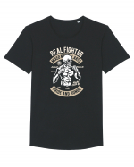 Skull MMA Fighter Tricou mânecă scurtă guler larg Bărbat Skater