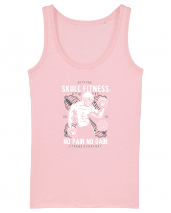 Skull Fitness Gym Cotton Pink