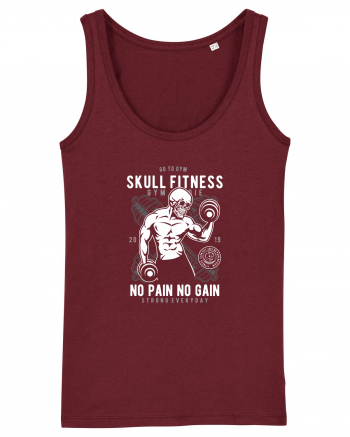 Skull Fitness Gym Burgundy