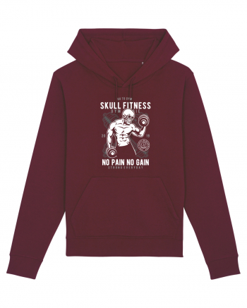 Skull Fitness Gym Burgundy