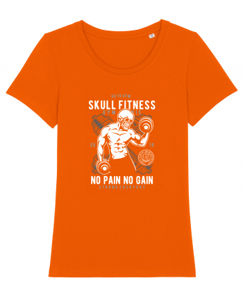 Skull Fitness Gym Bright Orange