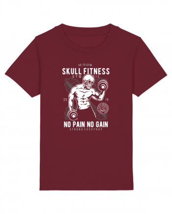 Skull Fitness Gym Burgundy