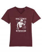 Skull Fitness Gym Tricou mânecă scurtă guler V Bărbat Presenter