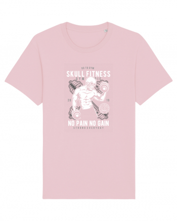 Skull Fitness Gym Cotton Pink