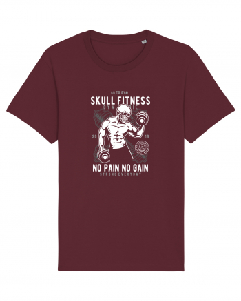 Skull Fitness Gym Burgundy