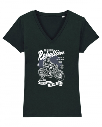 Skull Motorbiker Black